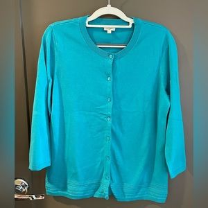 Turquoise / teal work sweater
